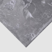 Blauw van vlinderzonnebloem Wit  Negatief Tissuepapier (Detail)