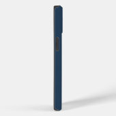 Blauw/Vanilla Moderne Minimaal Monogram Case-Mate iPhone Case (Achterkant / Rechts)