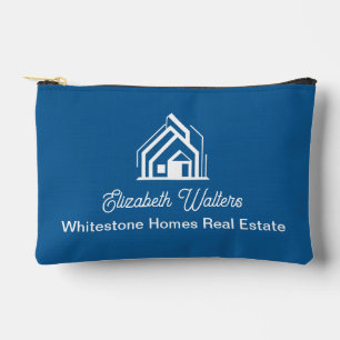Blauw Vastgoedbedrijf Gepersonaliseerde Makelaar Etui