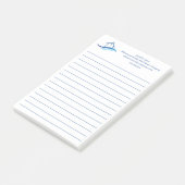 Blauw Vastgoedbedrijf Huis Aangepaste Regels Post-it® Notes (Schuin)
