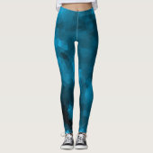Blauw veelhoekig leggings (Voorkant)