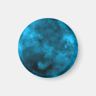 Blauw veelhoekig magneet