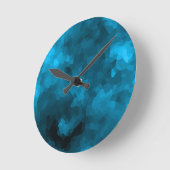 Blauw veelhoekig ronde klok (Hoek)