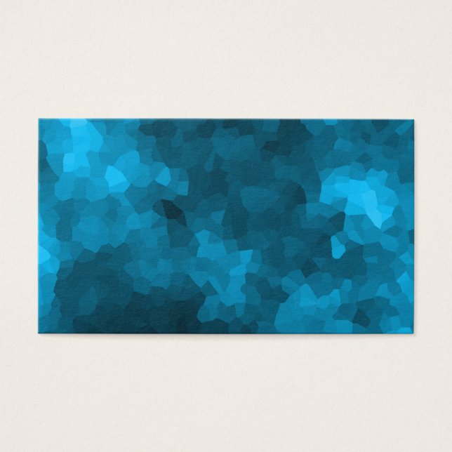 Blauw veelhoekig visitekaartje (Voorkant)