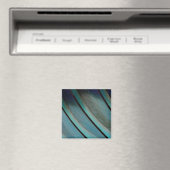 Blauw veerpatroon magneet (Insitu (Vaatwasser))