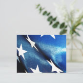 Blauw veld (1) briefkaart (Staand voorkant)