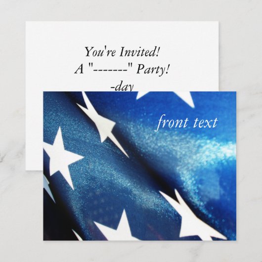 Blauw veld (1) kaart (Voorkant / Achterkant)