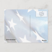 Blauw veld briefkaart (Achterkant)