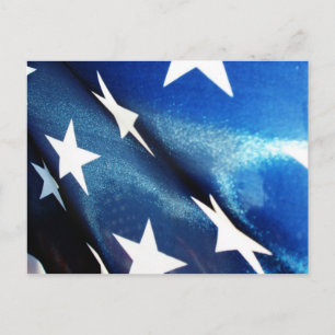 Blauw veld briefkaart