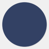 Blauw veld ronde sticker (Voorkant)