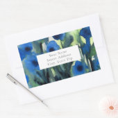 Blauw veld van bloemen labels (Envelop)