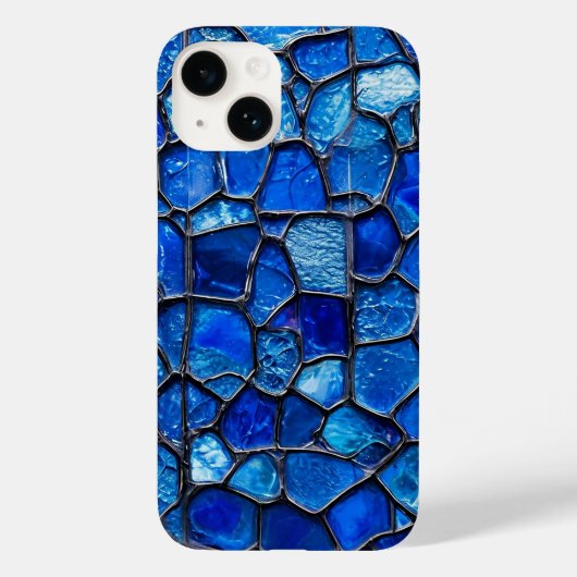 Blauw Venetiaans Glas in Elegante Venetiaanse Stij Case-Mate iPhone Case (Achterkant)
