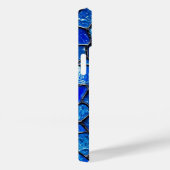Blauw Venetiaans Glas in Elegante Venetiaanse Stij Case-Mate iPhone Case (Achterkant / Rechts)