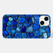Blauw Venetiaans Glas in Elegante Venetiaanse Stij Case-Mate iPhone Case (Achterkant (horizontaal))