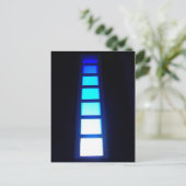 Blauw venster Briefkaart (Staand voorkant)