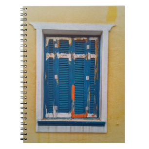 BLAUW VENSTER NOTITIEBOEK