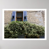 Blauw venster poster (Voorkant)