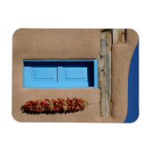 Blauw venster van Taos Magneet (Horizontaal)