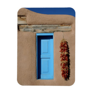 Blauw venster van Taos Magneet