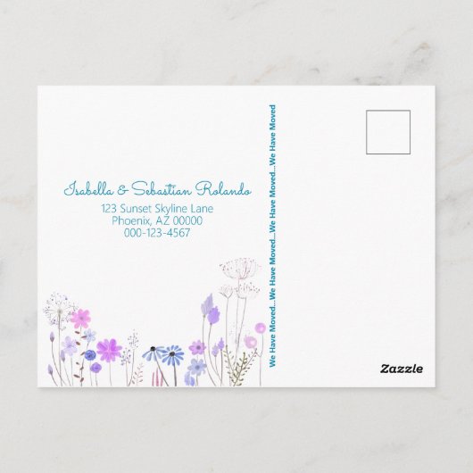 Blauw venster We hebben kleurrijke aanloopdoos gem Briefkaart (Achterkant)