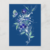 Blauw ventilator Tattoo Briefkaart (Voorkant)