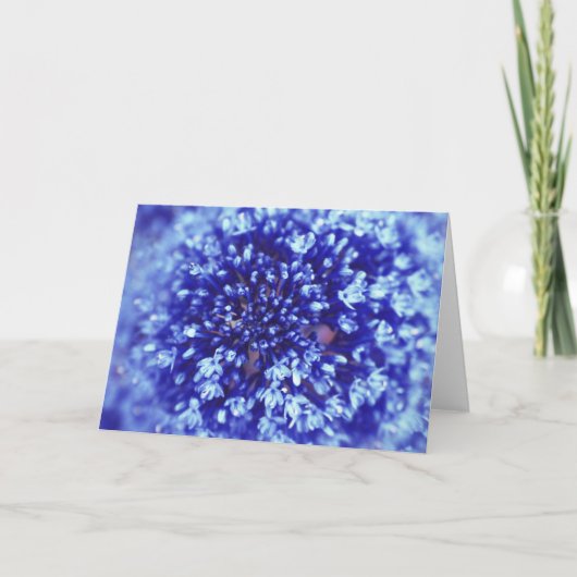 Blauw ventilator Wenskaart Kaart (Voorkant)