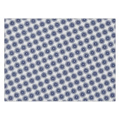 Blauw ventilatorgrafisch patroon tafelkleed (Voorkant (Horizontaal))