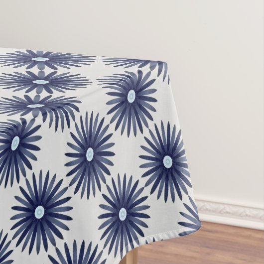 Blauw ventilatorgrafisch patroon tafelkleed (Voorbeeld)