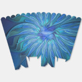 Blauw ventilatorpatroon, Abstracte fractale kunst Bedankdoosjes (Ongevouwen)