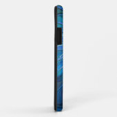 Blauw ventilatorpatroon, Abstracte fractale kunst Case-Mate iPhone Case (Achterkant/rechts)