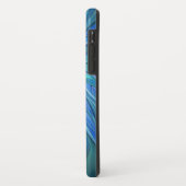 Blauw ventilatorpatroon, Abstracte fractale kunst Case-Mate iPhone Case (Achterkant/links)