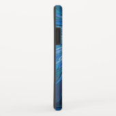 Blauw ventilatorpatroon, Abstracte fractale kunst Case-Mate iPhone Case (Achterkant/rechts)