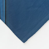 Blauw ventilatorpatroon, Abstracte fractale kunst Fleece Deken (Hoek)
