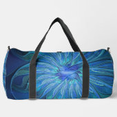 Blauw ventilatorpatroon, Abstracte fractale kunst Plunjezak (Voorkant)