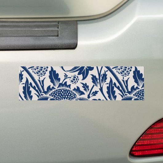 blauw ventilatorpatroon bumpersticker (Op auto)
