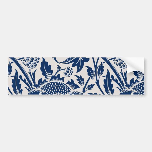 blauw ventilatorpatroon bumpersticker (Voorkant)