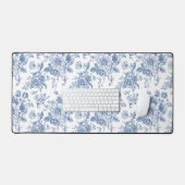 Blauw ventilatorpatroon bureaumat (Keyboard & Muis)