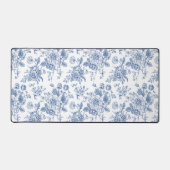 Blauw ventilatorpatroon bureaumat (Voorkant)