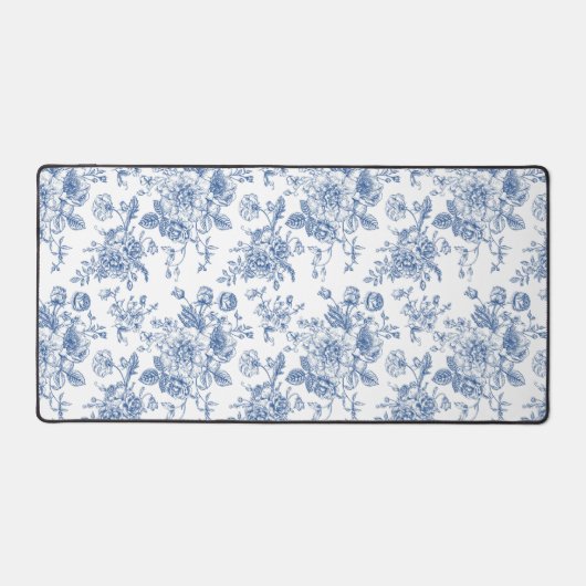 Blauw ventilatorpatroon bureaumat (Voorkant)