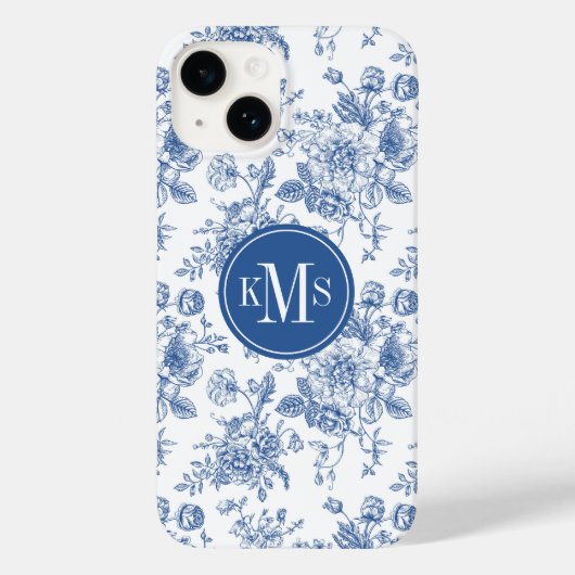Blauw ventilatorpatroon Case-Mate iPhone case (Achterkant)