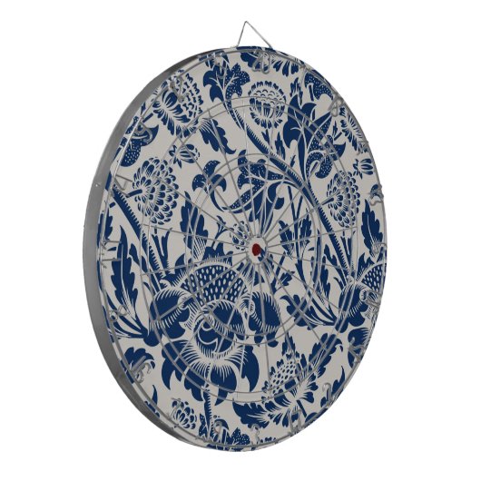  blauw ventilatorpatroon dartbord (Voorkant Links)