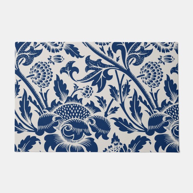  blauw ventilatorpatroon deurmat (Voorkant)