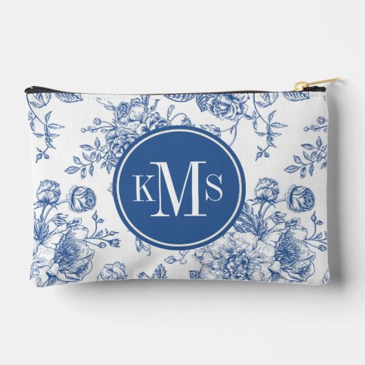 Blauw ventilatorpatroon etui (Achterkant)