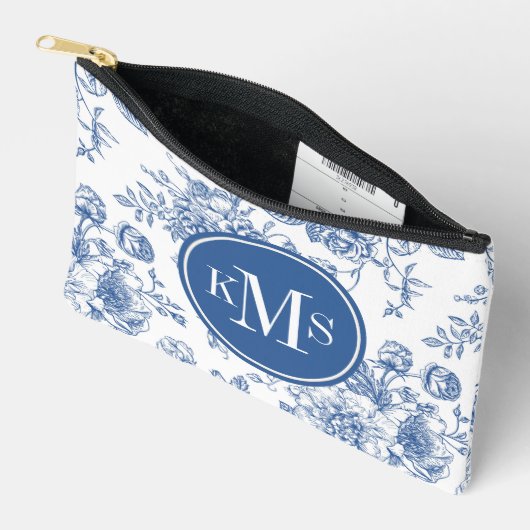 Blauw ventilatorpatroon etui (Open)