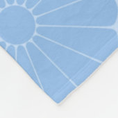 Blauw ventilatorpatroon fleece deken (Hoek)