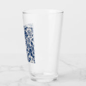 blauw ventilatorpatroon glas (Links)