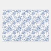 Blauw ventilatorpatroon inpakpapier vel (Voorkant 3)