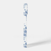 Blauw ventilatorpatroon iPhone hoesje (Rechterkant)