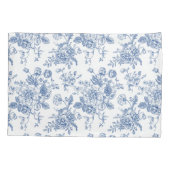 Blauw ventilatorpatroon kussensloop (Achterkant)