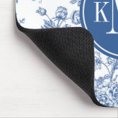 Blauw ventilatorpatroon muismat (Hoek)